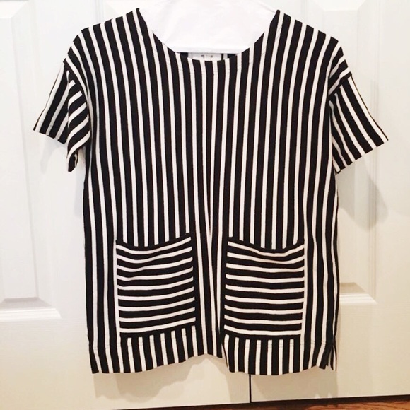 Madewell Tops - Madewell Striped Boxey Blouse NWOT